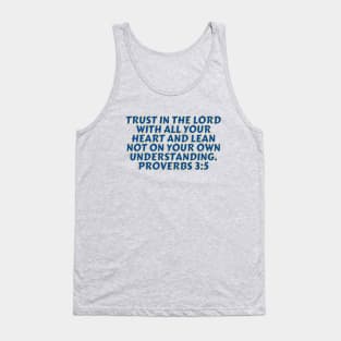 Bible Verse Proverbs 3:5 Tank Top